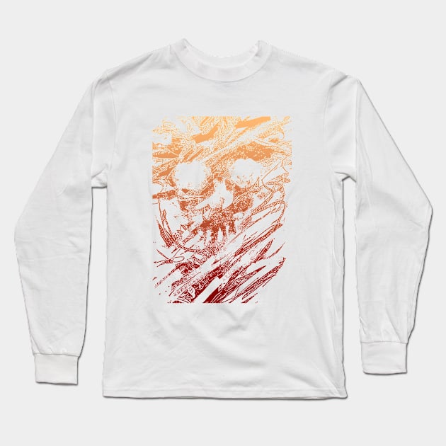 spine chilling skull Long Sleeve T-Shirt by barmalisiRTB